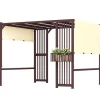 Pergola, 295x252x230 cm, Brun