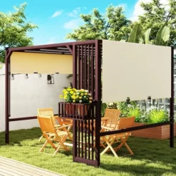 Pergola, 295x252x230 cm, Brun