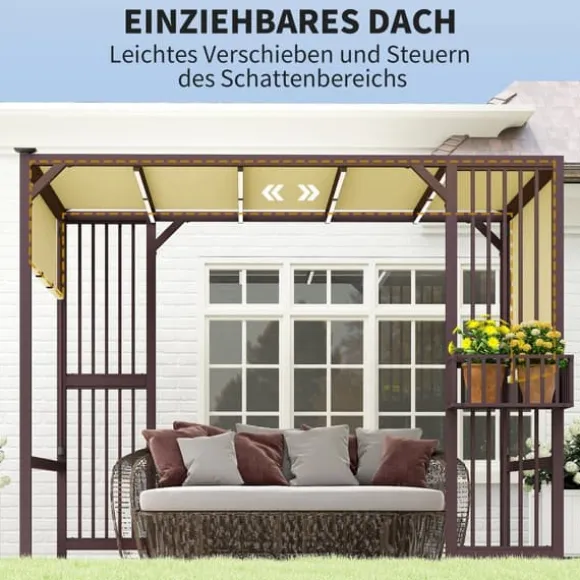 Pergola, 295x252x230 cm, Brun