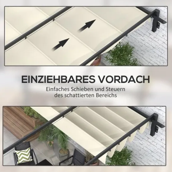 Pergola, 297x297x200 cm, Creme