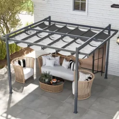 Pergola, 358x320x245 cm, Grå