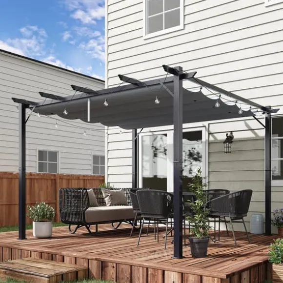 Pergola, 300x300x223 cm, Grå