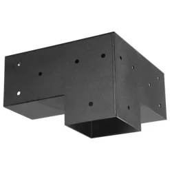Pergolabeslagsæt - Kraftige 3-vejs hjørnebeslag - Indre mål 92 x 92 mm - Passer til 10,2 x 10,2 cm stolper - 4 stk - Til træbjælker