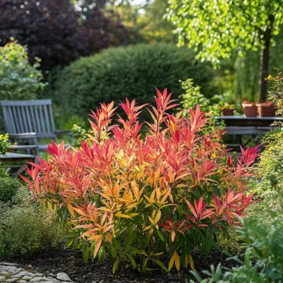 Pieris - Sæt med 2 - Pieris 'Forest Flame' - Højde 25-40cm - ⌀17cm