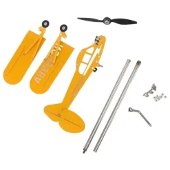 Piper J3 Cub Airplane Weathervane 3D Metal Airplane Weather Fane Udendørs tag Vindretningsindikator Haveindretning Lille