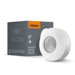 PIR bevægelses- og lyssensor 1200W IP20 8 meter rund Videx