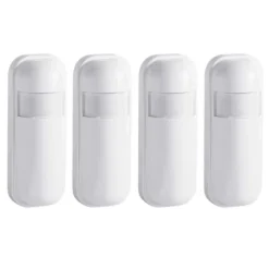 PIR Bevægelsessensor, Alarmdetektor, Trådløs 433MHz, Kompatibel med Alarmsystemer, 4PCS