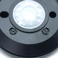 PIR bevægelsessensor loft sort rund Ø10cm ultra flad Idealed
