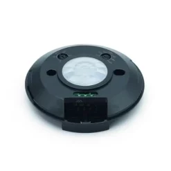 PIR bevægelsessensor loft sort rund Ø10cm ultra flad Idealed