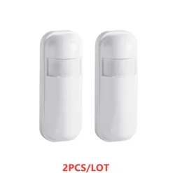 PIR bevægelsessensor, trådløs 433MHz, kompatibel med alarmsystemer,2PCS