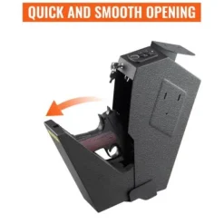 Pistolboks 19,3x7,4x35,6 cm Sort Stål Opbevaring