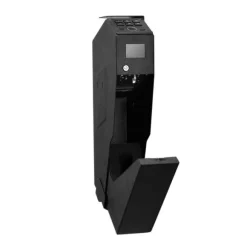Pistolskab - Biometrisk pistolboks - Hurtig 3-vejs adgang Fingeraftryk/Kode/Nøgle - LED-lys - Til 1 pistol + magasin - Monterbar til natbord/bil