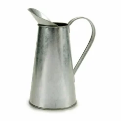 Plant pot Ibergarden J60700-B Silver Zinc Pattern Milk jug 17 x 21,5 x 11,3 cm (24 Units)