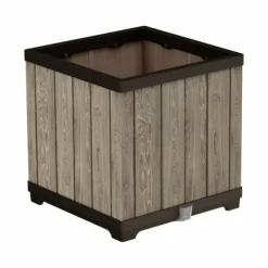 Plant pot Keter 262635 Oak Resin Plastic Squared