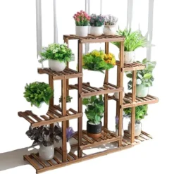 Plante Stativ, Flere Lag, Carboniseret Træ