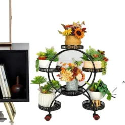 Plante Stativ, Multi-Lag, Blomsterpotte Stativ, Sort