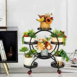 Plante Stativ, Multi-Lag, Blomsterpotte Stativ, Sort