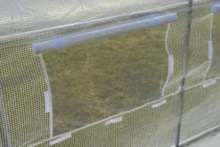 Plante telt udendørs cover - 2x4,5 m - 9m2 overflade - hvid - udskiftning af sejl
