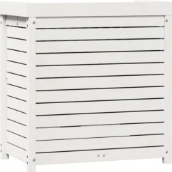 Plantebord i massiv fyrretræ med hylder - Opbevaring til potteplanter | Størrelse: 82,5x50x86,5 cm | Farve: Hvid