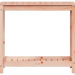 Plantebord i massivt douglasgran med hylde | Størrelse: 82,5x35x75 cm