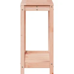 Plantebord i massivt douglasgran med hylde | Størrelse: 82,5x35x75 cm