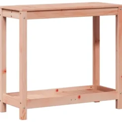 Plantebord i massivt douglasgran med hylde | Størrelse: 82,5x35x75 cm