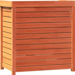 Plantebord i massivt fyrretræ med hylder - Pottebord til have | Størrelse: 82,5x50x86,5 cm | Farve: Brun