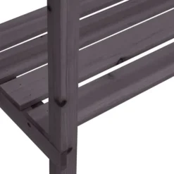 Plantebord i massivt grantræ med hylder | 78x38x82,5 cm | Farve: Natur | Størrelse: 78x38x82,5 cm