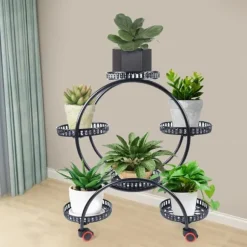 Plantebord, Jernmateriale, Seks niveauer, Fire hjul, Selvstændig samling, Alsidig brug