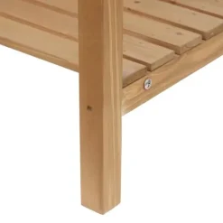 Plantebord med balje, træ, 112 cm højt – stabilt & vejrbestandigt