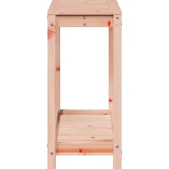 Plantebord med hylde i massivt douglasgran - Robuste træmøbler | Størrelse: 108x35x75 cm