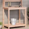 Plantebord med hylder i massivt douglasgran - Ideelt til planter | Størrelse: 82,5x50x109,5 cm