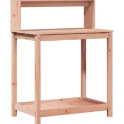 Plantebord med hylder i massivt douglasgran - Ideelt til planter | Størrelse: 82,5x50x109,5 cm