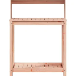 Plantebord med hylder i massivt douglasgran - Ideelt til planter | Størrelse: 82,5x50x109,5 cm