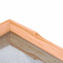 Plantebord med hylder i massivt grantræ | Størrelse: 78x38x82,5 cm | Farve: Brun