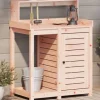 Plantebord med hylder i massivt douglasgran | Størrelse: 82,5x50x109,5 cm