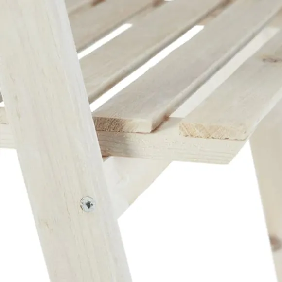 Plantebord, Træ, 160x41x50 cm, Hvid