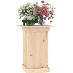 Planteborde - Living blomsterstander 40x40x60 cm massivt fyrretræ