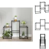 Planteborde - Living blomsterstativ 83x25x60 cm jern sort