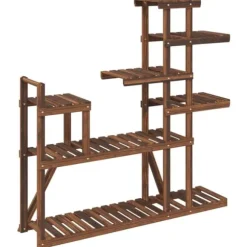 Planteborde - Living blomsterstativ 110x25x111 cm massivt fyrretræ