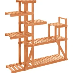 Planteborde - Living blomsterstativ 110x25x111 cm massivt fyrretræ