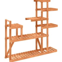 Planteborde - Living blomsterstativ 110x25x111 cm massivt fyrretræ