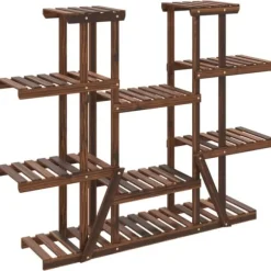 Planteborde - Living blomsterstativ 110x25x110,5 cm massivt fyrretræ