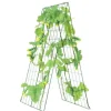 Planteespalier, 117x84 cm, Grøn, Metal