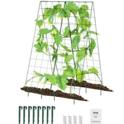Planteespalier, 117x84 cm, Grøn, Metal
