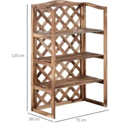Planteholder 3 niveauer gran kompakt robust til inde/ude Model 8