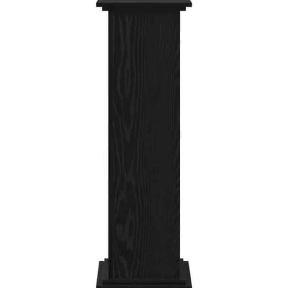 Planteholder i konstrueret træ - Moderne plante stativ | Farve: Sort | Størrelse: 33x33x100 cm