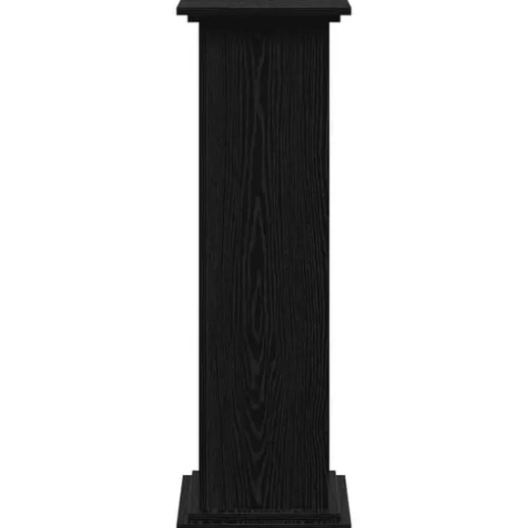 Planteholder i konstrueret træ - Moderne plante stativ | Farve: Sort | Størrelse: 33x33x100 cm