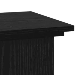 Planteholder i konstrueret træ - Moderne plante stativ | Farve: Sort | Størrelse: 33x33x100 cm