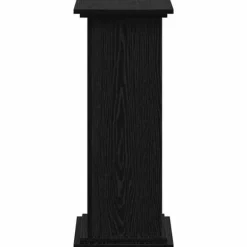 Planteholder i konstrueret træ - Elegant plante stativ | Farve: Sort | Størrelse: 33x33x80 cm